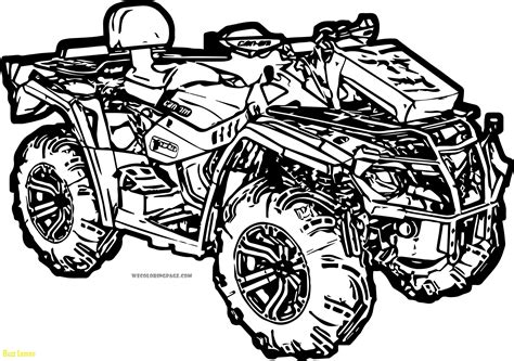 Printable 4 Wheeler Coloring Pages